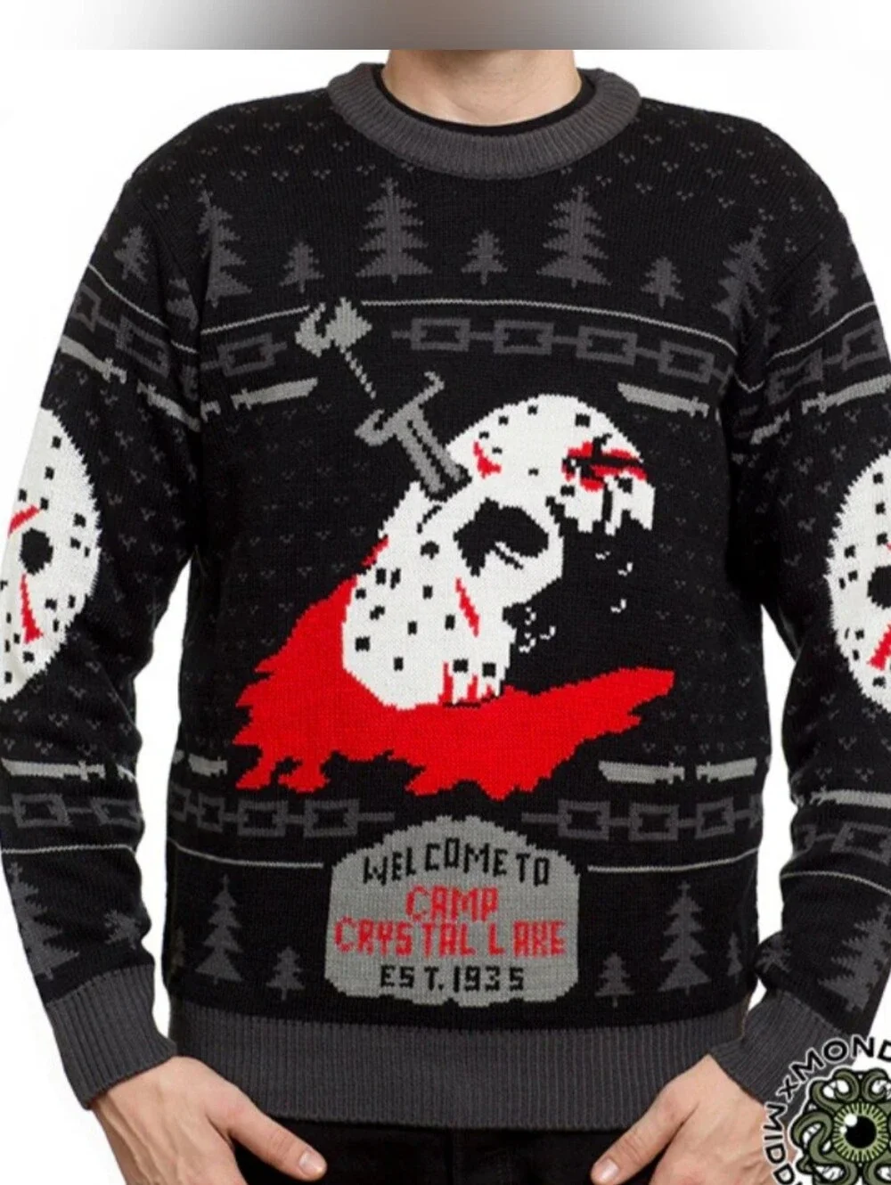 Mondo - Friday The 13th Graphic Knit Sweater - Size 2XL